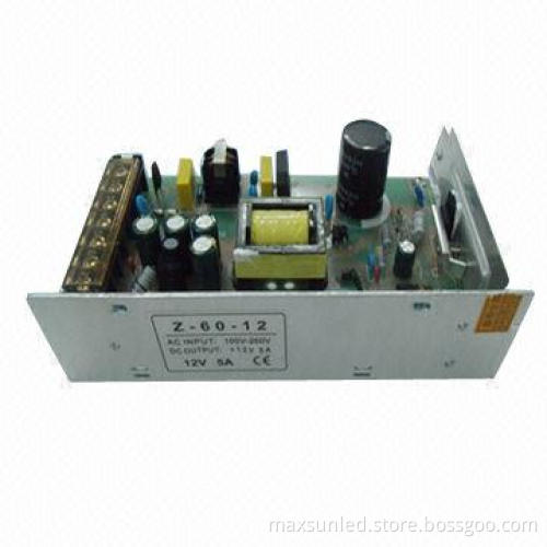12V/5A/60W/220V turn switch power supply